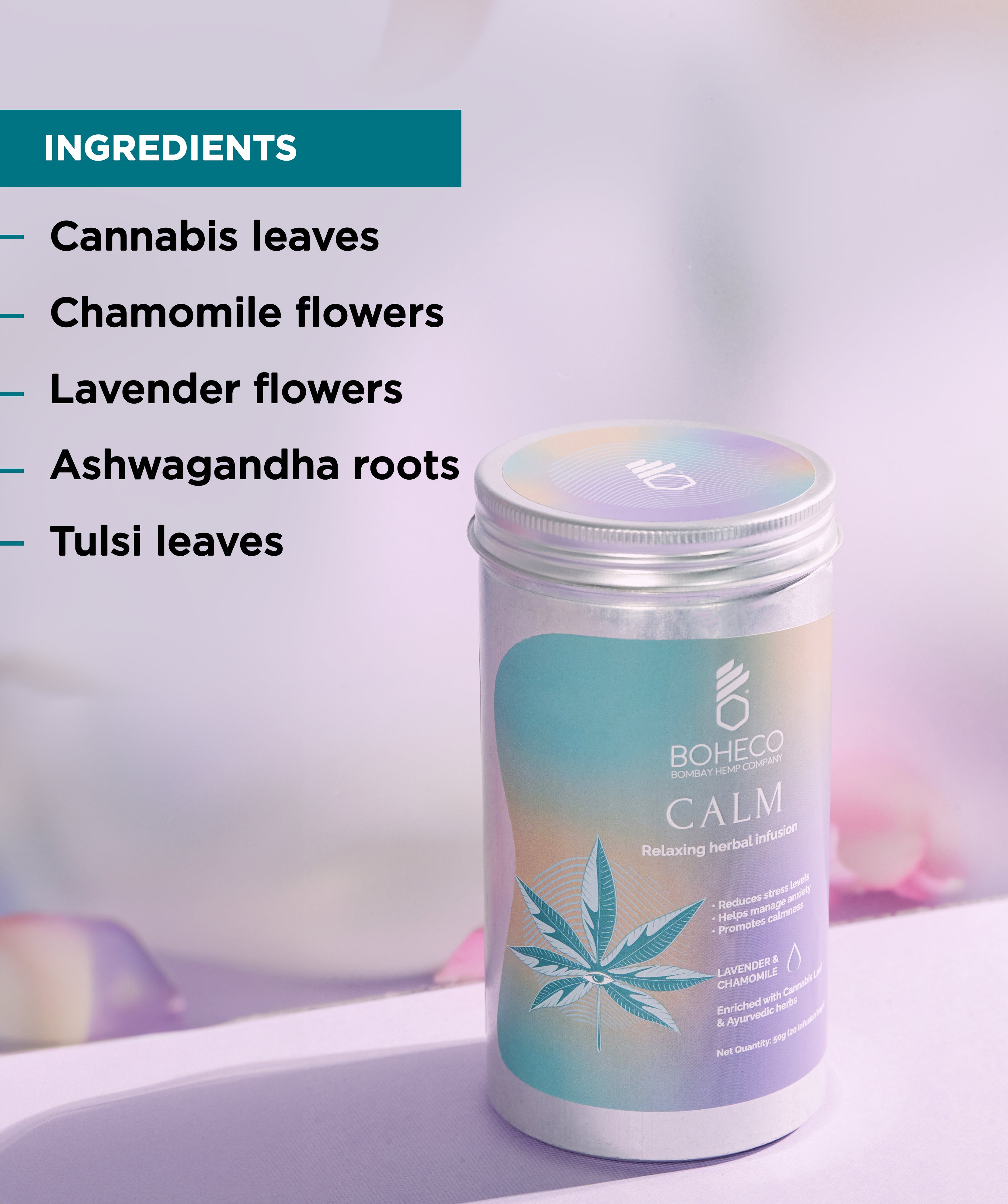 CALM - Relaxing Herbal Infusion - 20 Bags – BOHECO