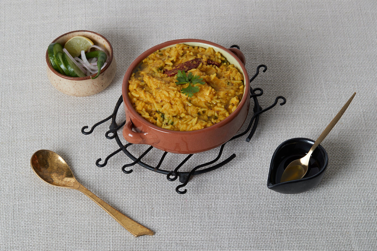 Hemp Seed Oil drizzled over Khichdi